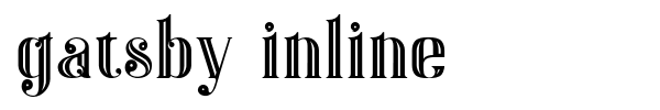 Gatsby Inline font preview